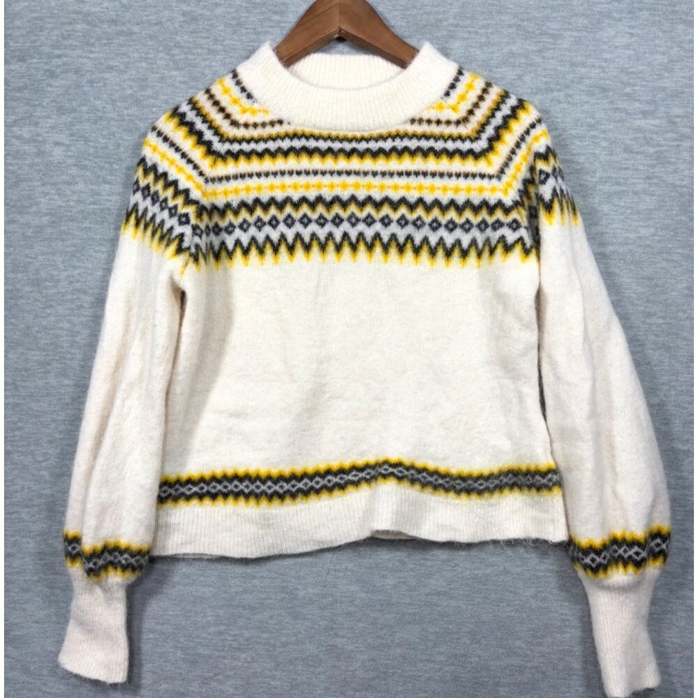 Just Female Womens‎ Sweater M Wool Alpaca Svan Fair Isle